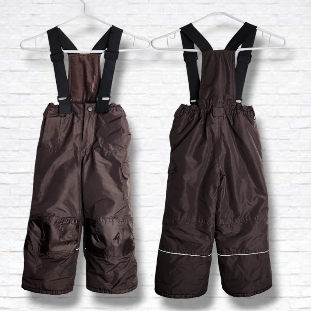 Vibrations Toddler Brown Snow Bib Pants Size 3T Unisex